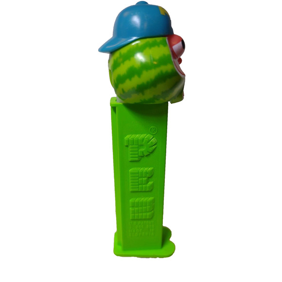 Pez Sourz Watermelon Face Baseball Hat Candy Container Vintage Slovenia Green - Picture 4 of 5